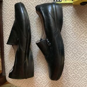 Womens’ Black, slip-on loafers